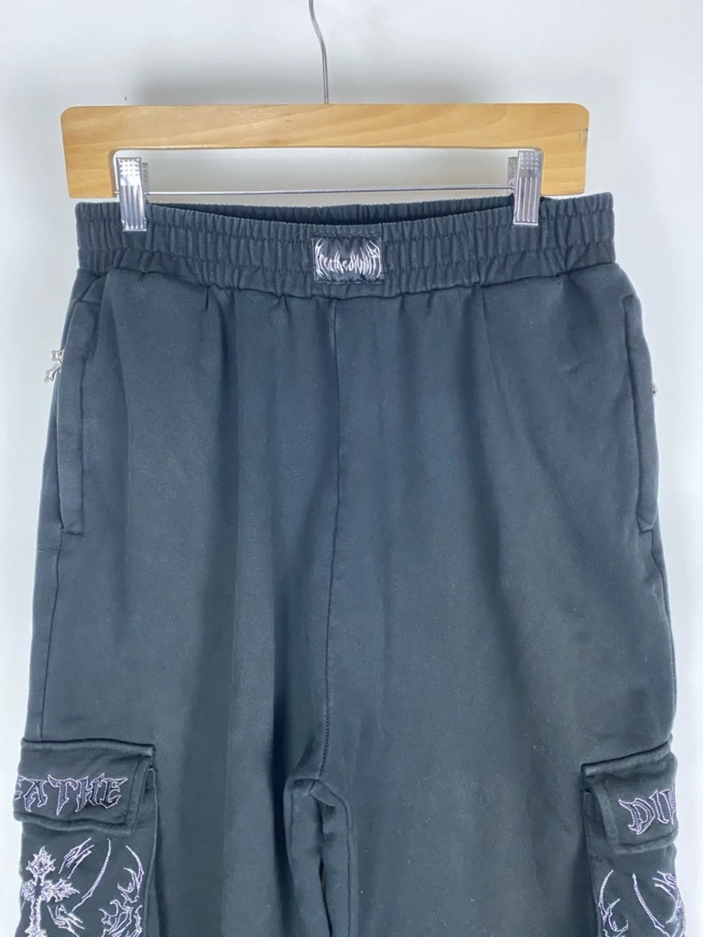 Breathe Divinity Cargo Sweat Pants Black Men’s Size Large - Picture 2 of 11